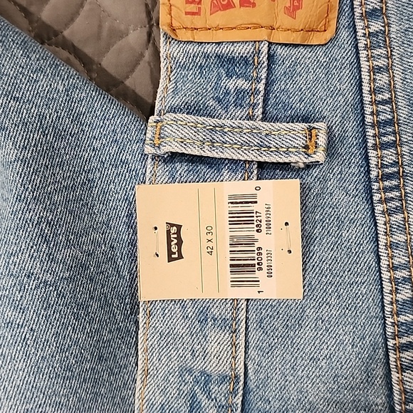 NWT Levi's Blue Straight Jeans 42x30 - Picture 10 of 13